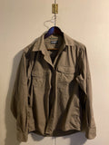 Craghoppers Mens Khaki Long Sleeve Cargo Utility Hiking Travel Shirt Size Medium
