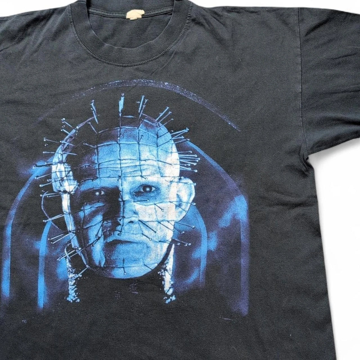 VTG Hellraiser Black Pin Head 90s Horror Movie T Shirt
