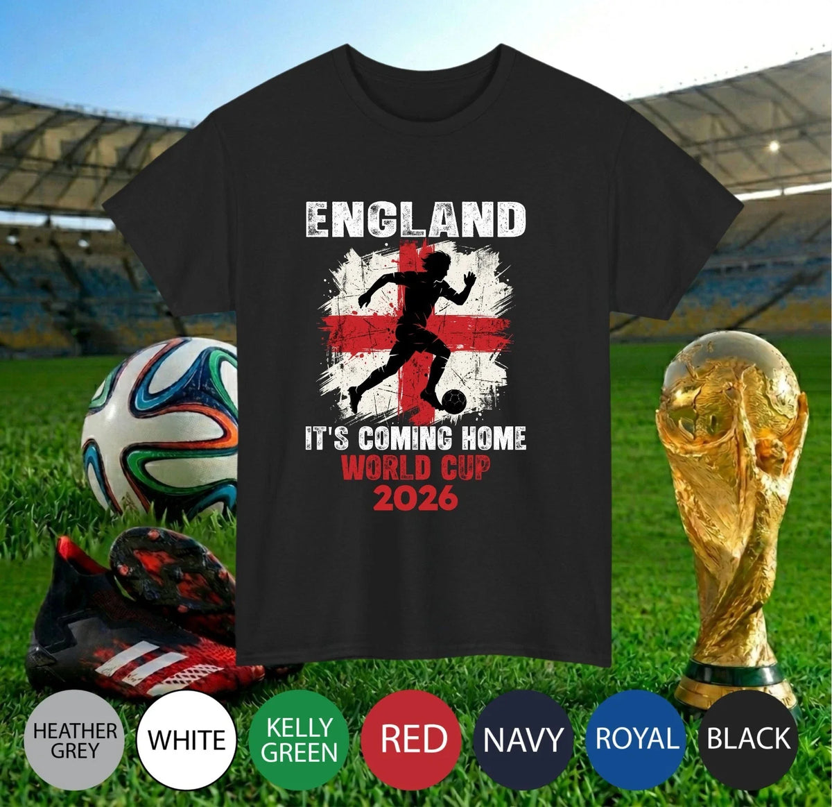 England Its Coming Home 2026 Football Fan - Soccer Lover Sports Tee Top Unisex