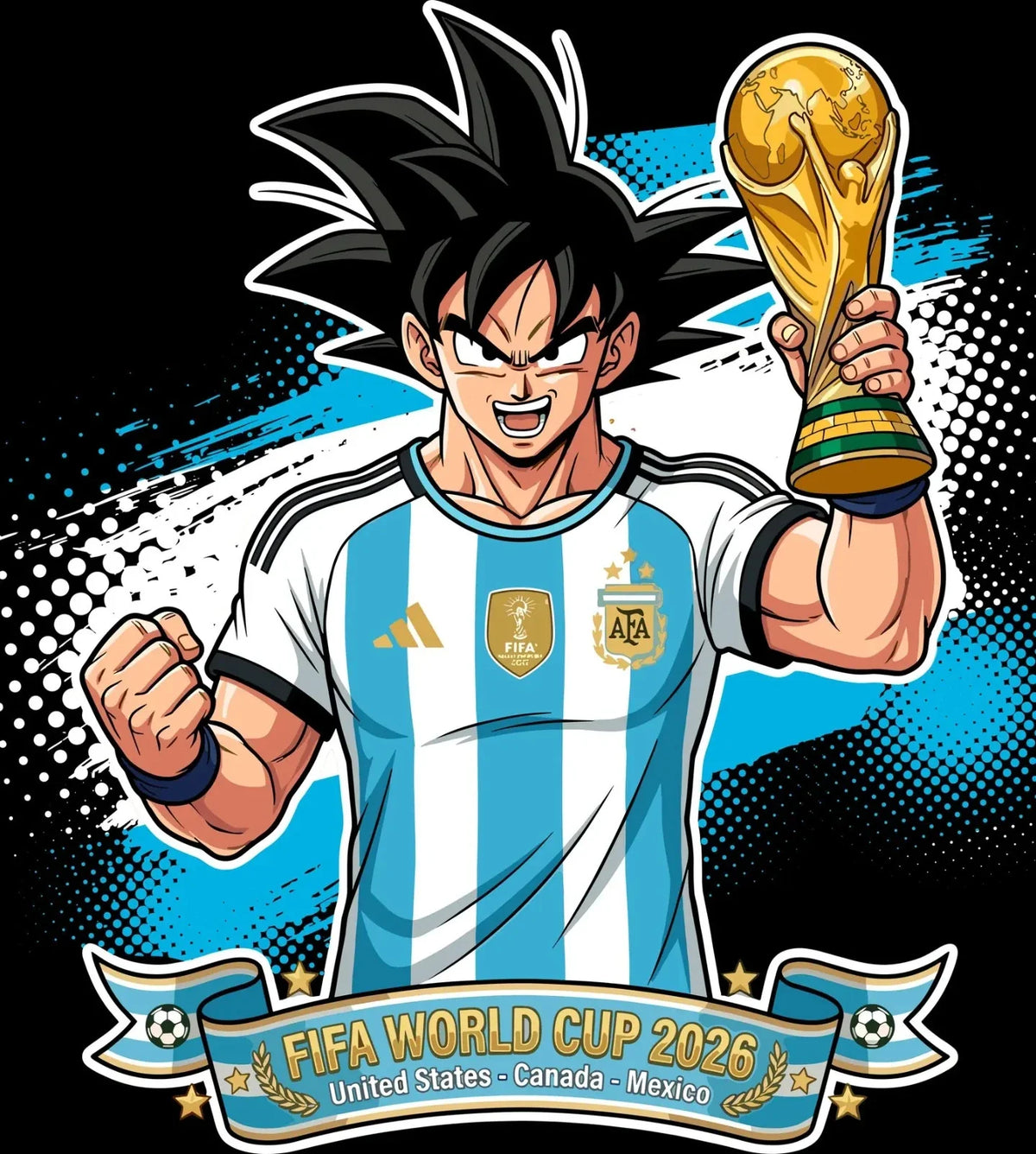 argentenia World Cup Football DTF Iron On Heat Transfer Unisex Soccer T shirt Unisex