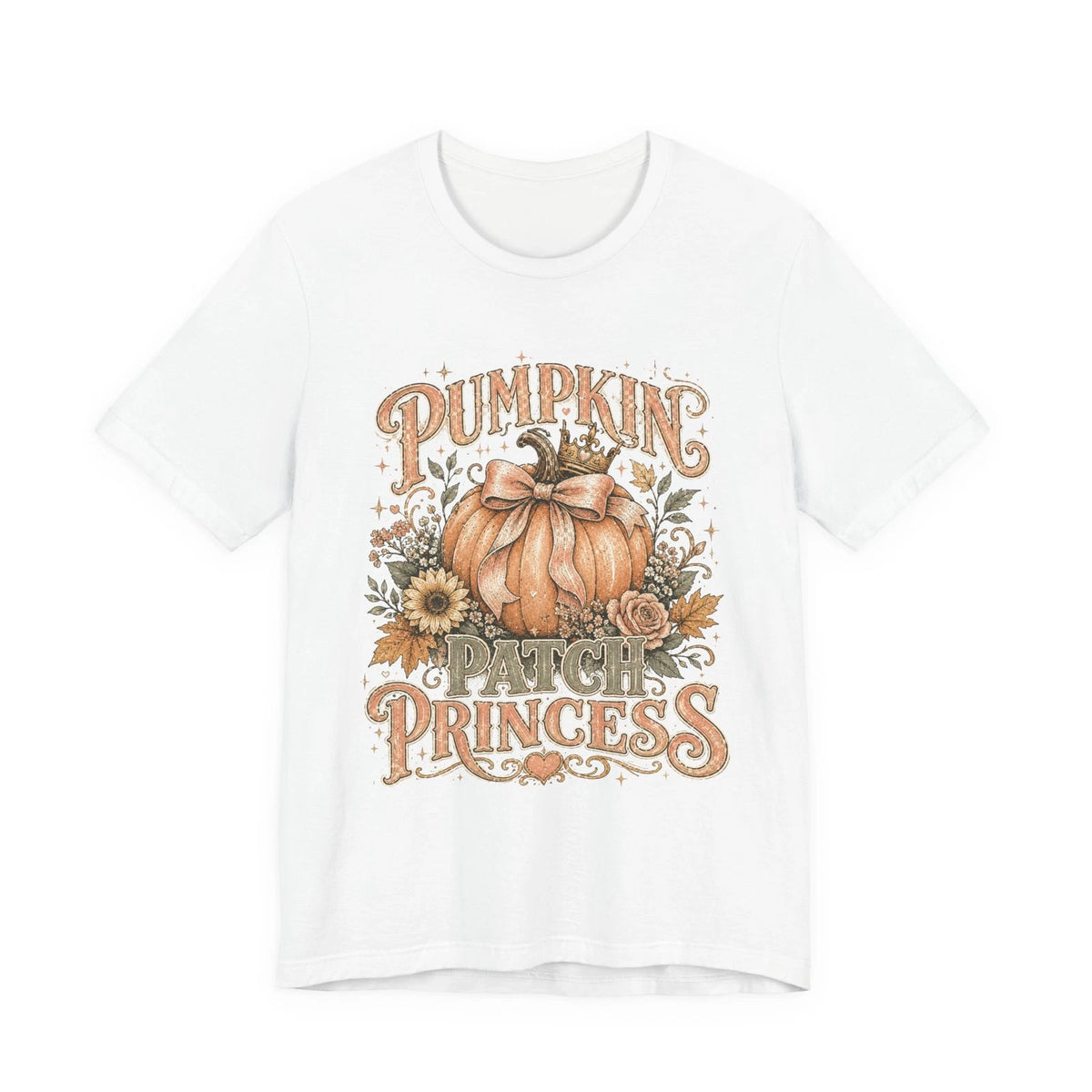 Pumpkin Patch Princess T-Shirt | Fall Pumpkin Floral Tee