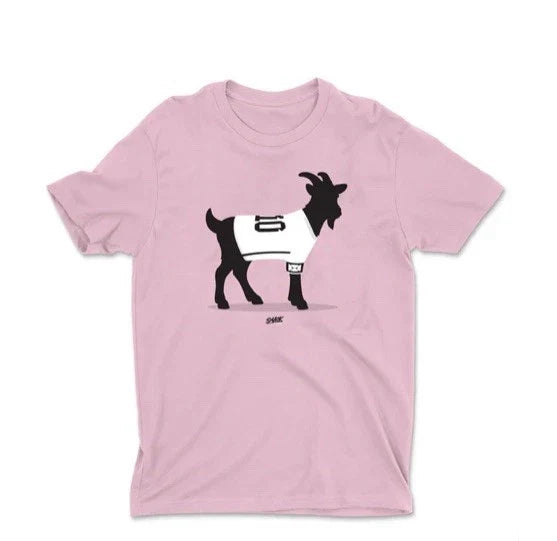 Pink T Shirt Goat 10 Messi Inter Miami - Football Futbol Soccer sz Adult Medium Unisex