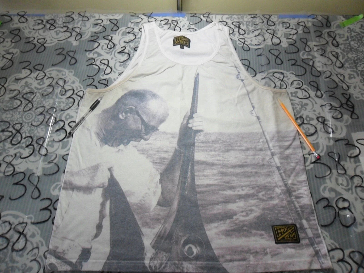 Large Marlin Fishing (damaged) T Shirt Unisex