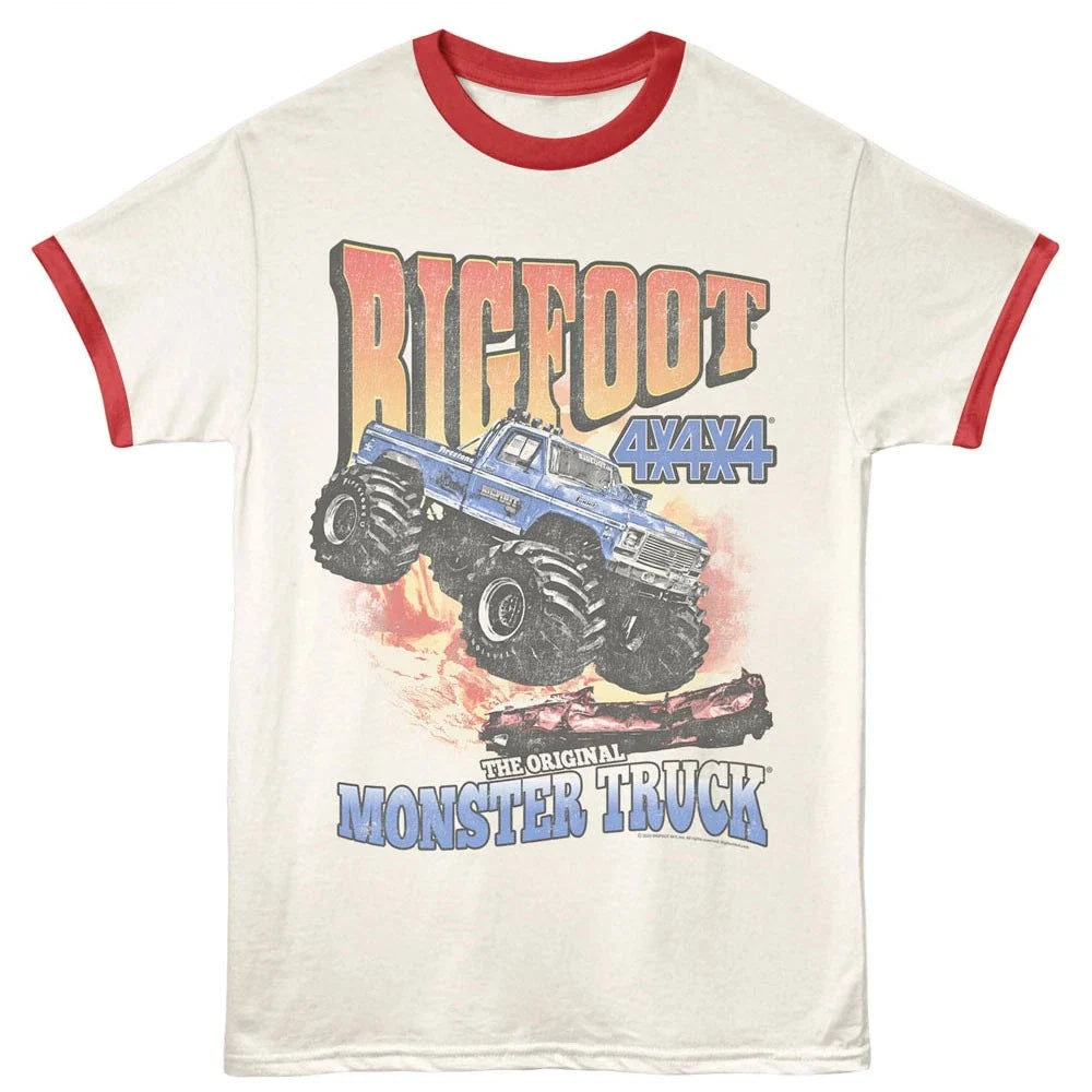 Bigfoot The Original Monster Truck 4x4x4 Men's Ringer T Shirt Unisex