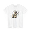 Raccoon Western Hat Shirt Cowgirl Wildlife Gift Women Retro Tee Trash Panda