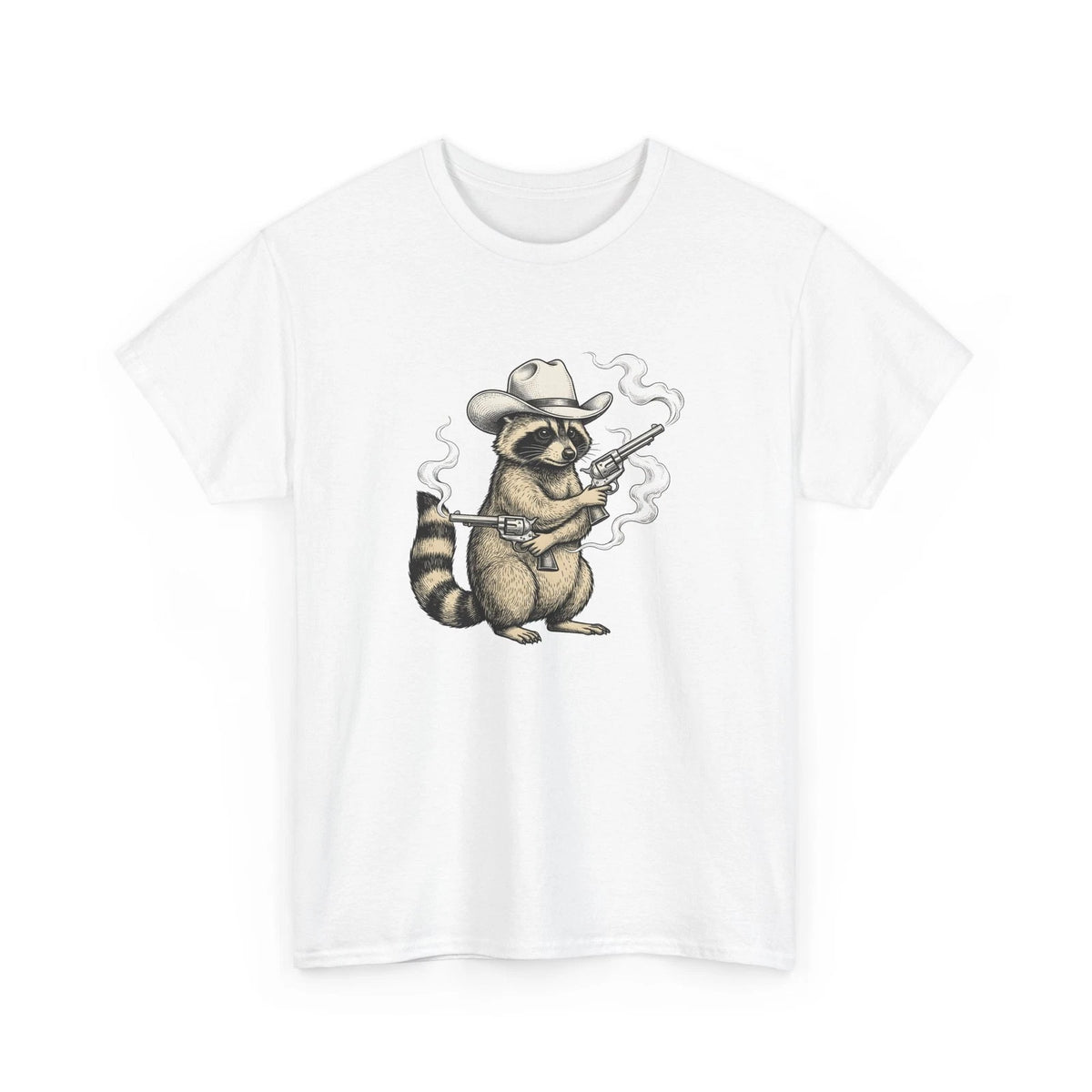 Raccoon Western Hat Shirt Cowgirl Wildlife Gift Women Retro Tee Trash Panda