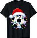 Santa Soccer Ball Christmas Soccer Unisex