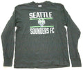 OTS Seattle Sounders Black White Graphic Top Large Cotton Men's Tee GG10 Unisex