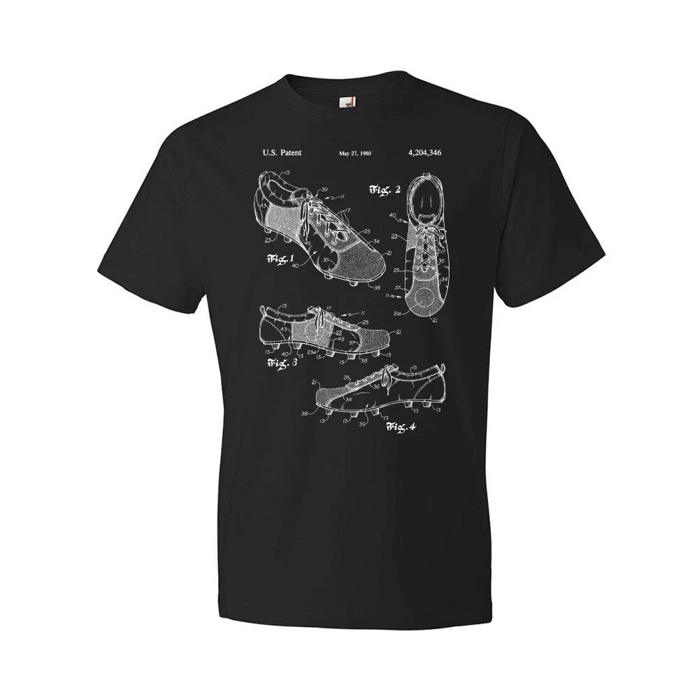 Soccer Shoe Patent Shirt Gift For Coach Gifts For Men Soccer T Shirts Dad Gifts Unisex
