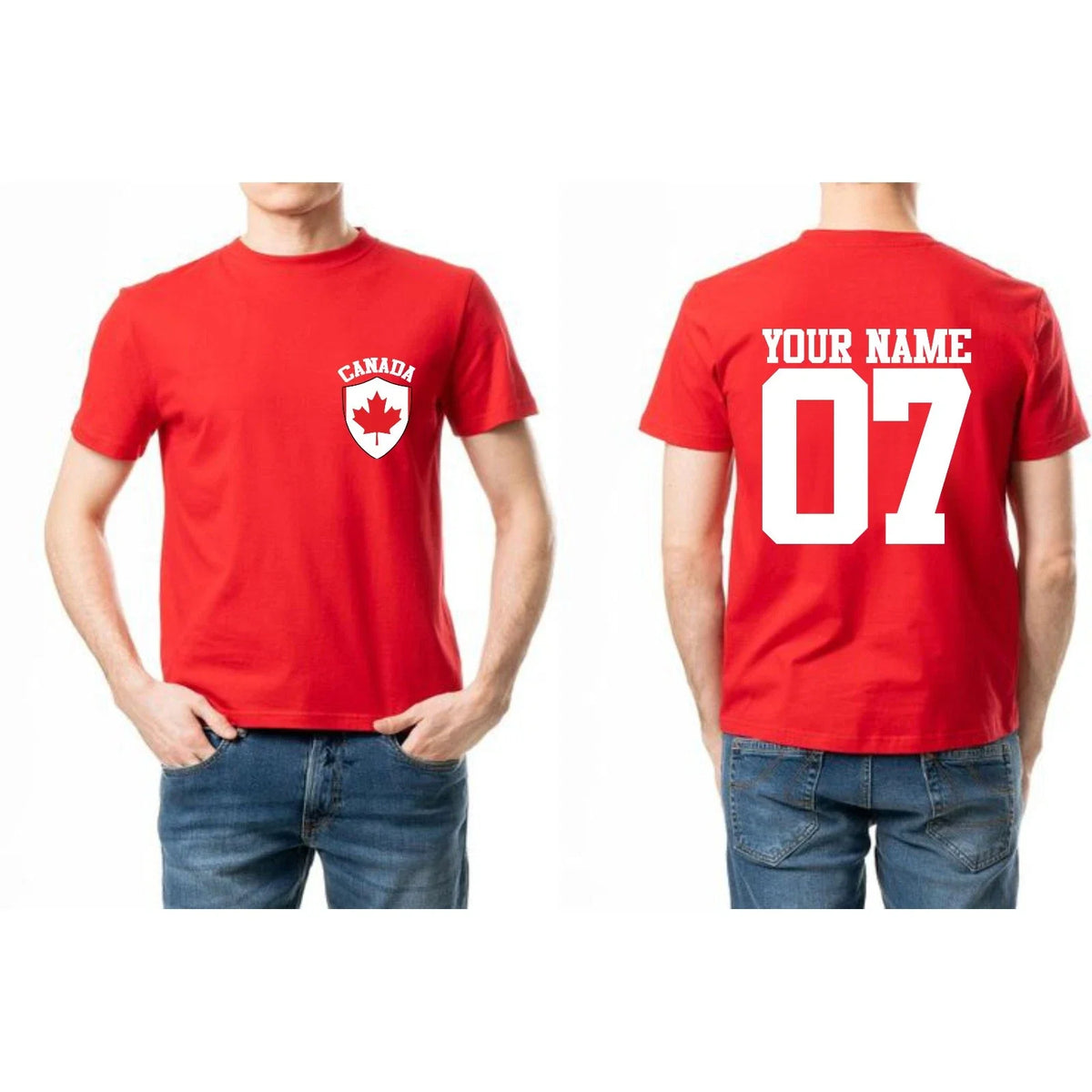 Personalized Canada Custom Name Number Team Fan Canadian Supporters Gift Unisex