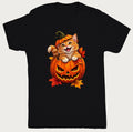 Cat T Shirt Halloween Pumpkin Patch Pounce Painterly