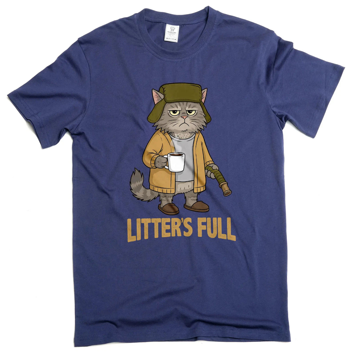 Men's funny Christmas cat T-shirt Litter's full parody Tee shirt