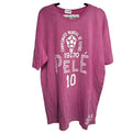 RO Pele 10 Campeonato Mundial De Futbol 1970 Mexico Soccer Pink XXL Unisex