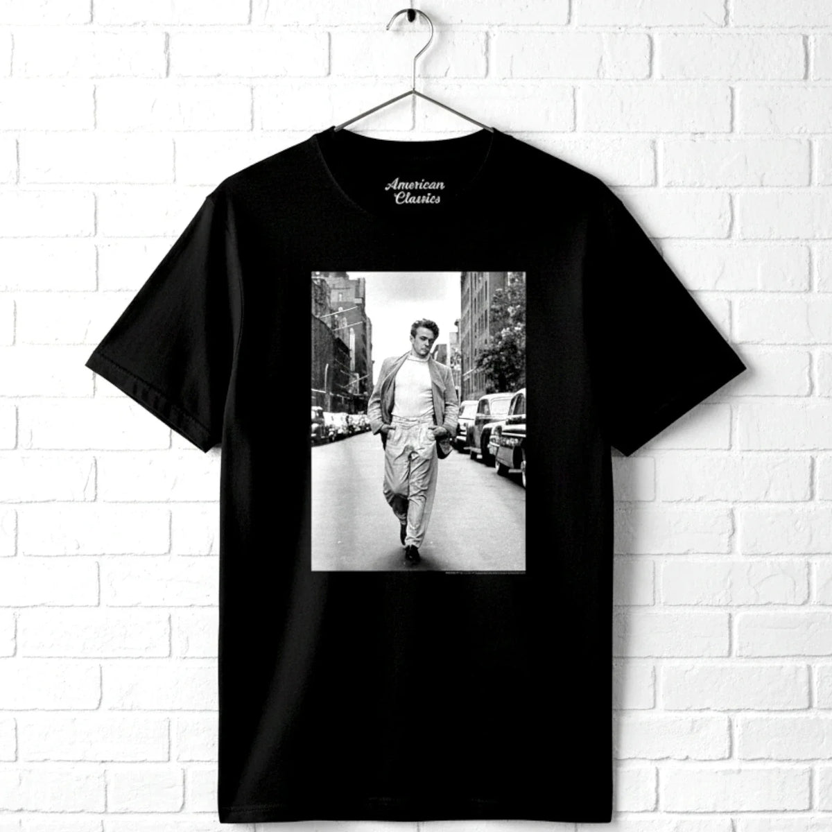 James Dean New York Walk Men's T Shirt Unisex