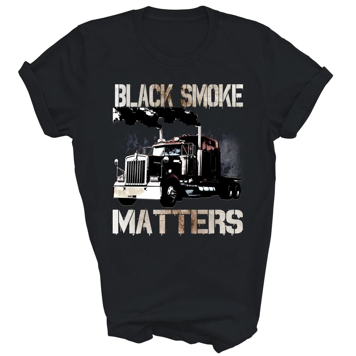 Trucker Black Smoke Matters Truck Unisex Shirt Gift T-Shirt