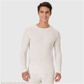 Hanes Men's Thermal Long Sleeve Waffle Knit Shirt - Oatmeal L *SEE DEAL!!!* Unisex