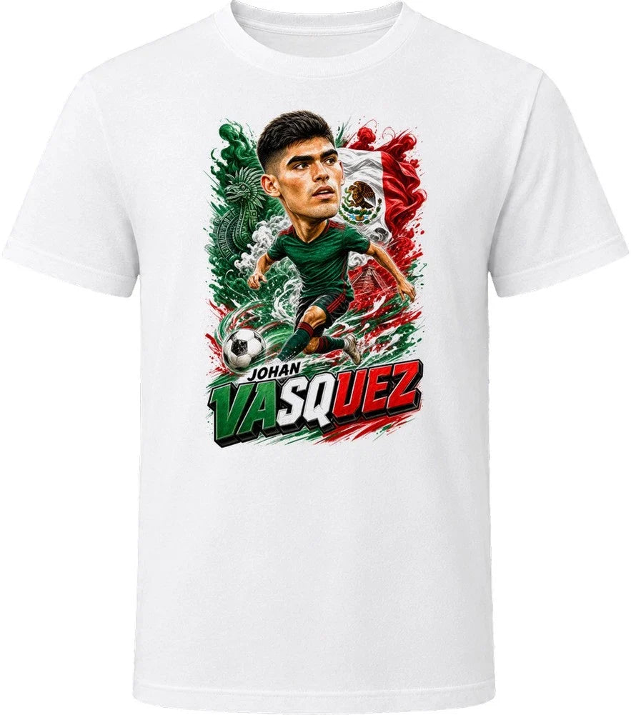 Johan Vasquez Mexico Soccer Caricature 2026 World Cup T Shirt Unisex