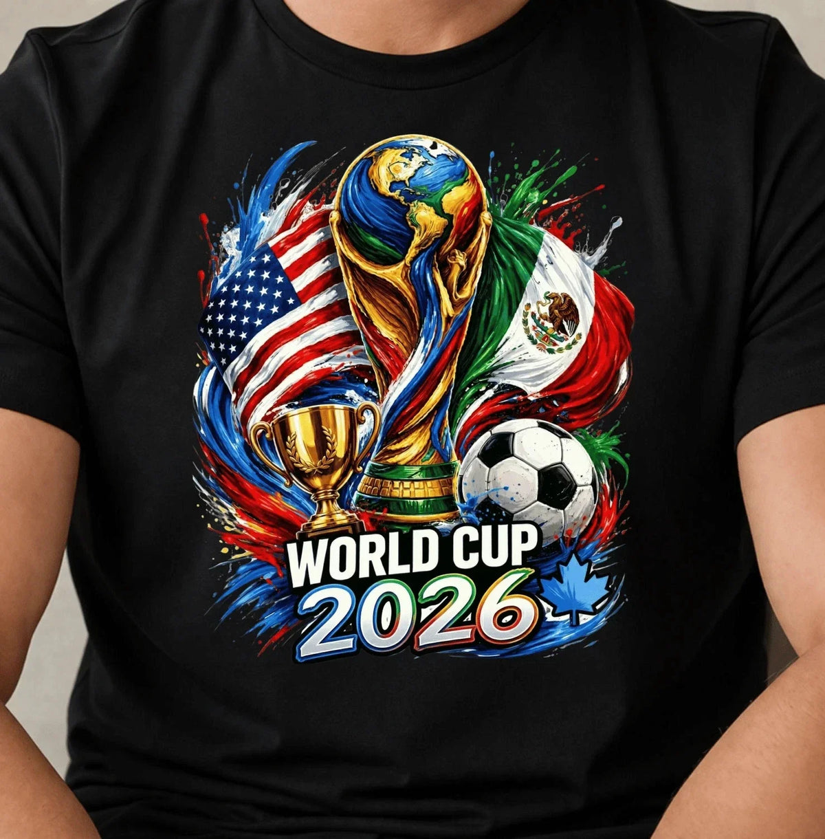 World Cup 2026 Shirt USA Canada Mexico Soccer Fan Unisex