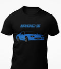 1980's Retro Blue Camaro IROC-Z Short-Sleeve Unisex Unisex