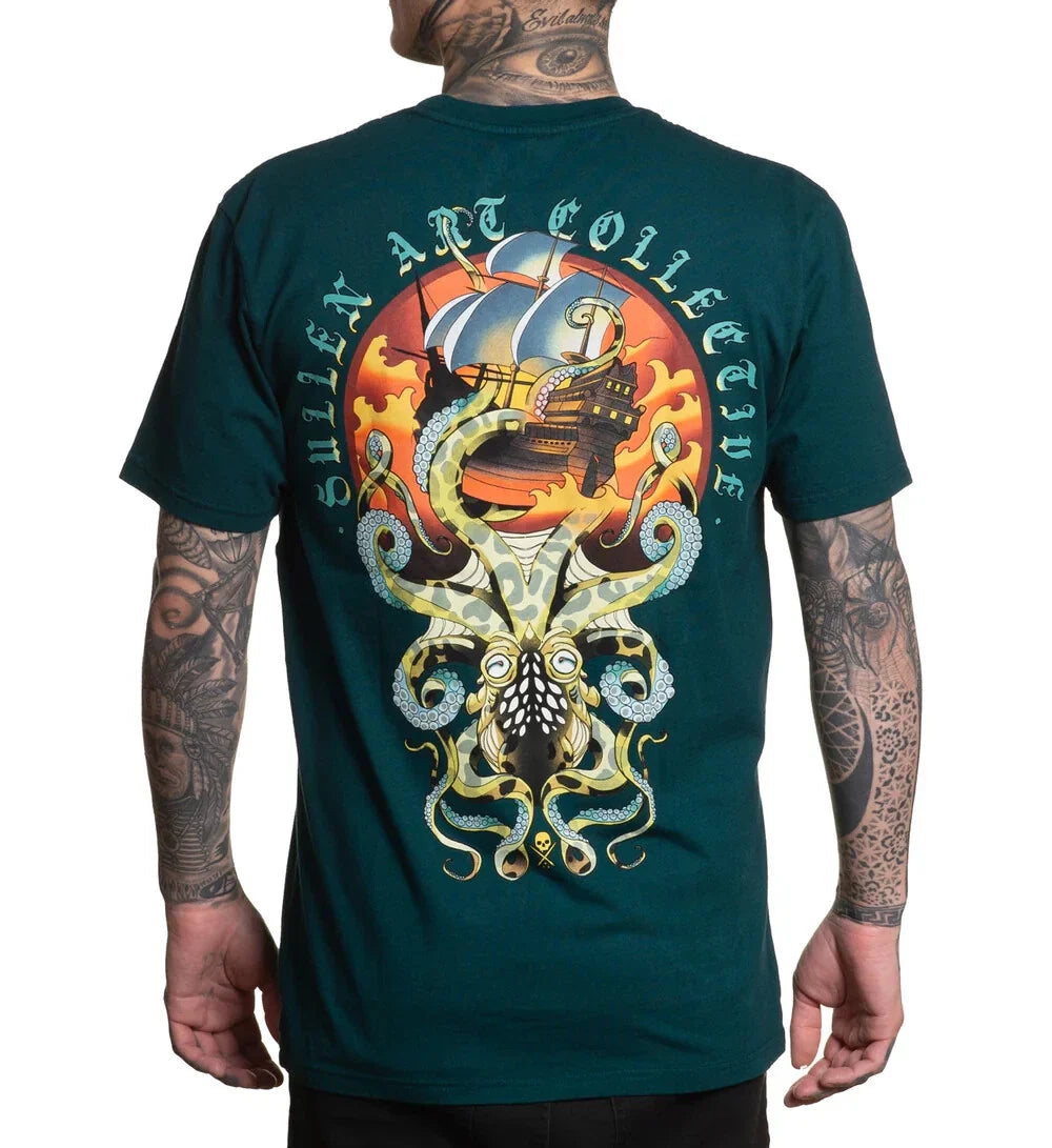 Sullen Pin Up Street Americana Metal Tattoo Art Mens Premium Tee TAKEN UNDER Unisex