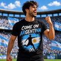 Argentina Football Fan T Shirt Come On Argentina Soccer Supporter Match Day Tee Unisex