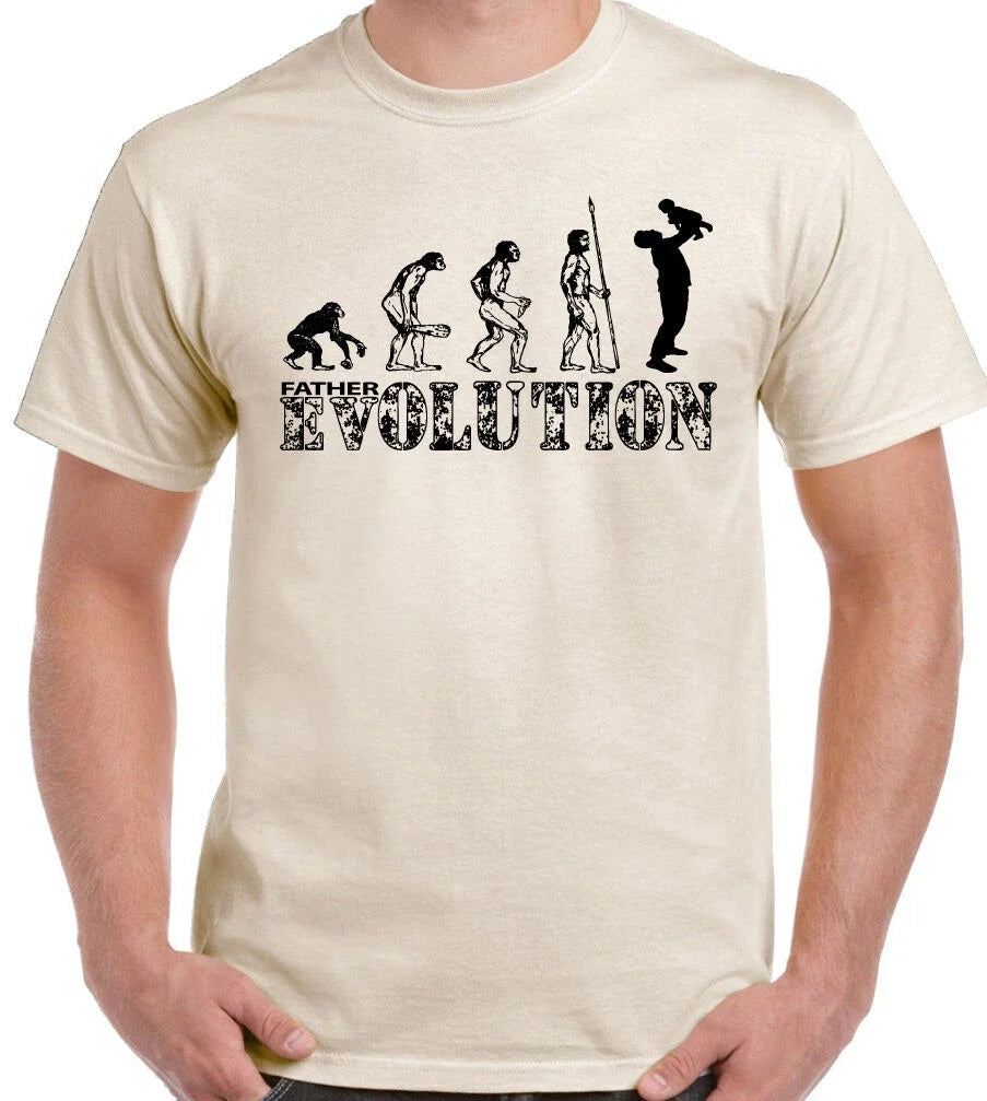 Father And Son Evolution Mens Funny Fathers Day Dad Daddy Stepdad Papa Unisex