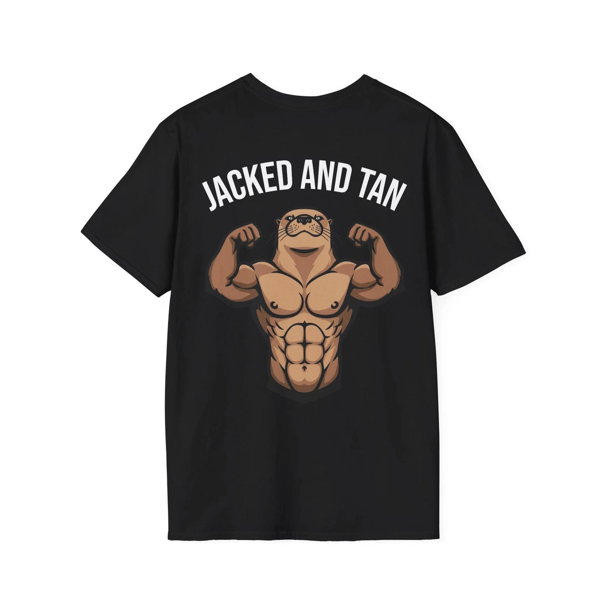 Jacked and Tan Otter Shirt • Funny Gym Workout Graphic Tee • Otter Lifting Gift