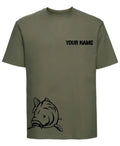 Carp Fishing Hunter Personalised Catfish Angling Tshirt Funny Tee Father Unisex