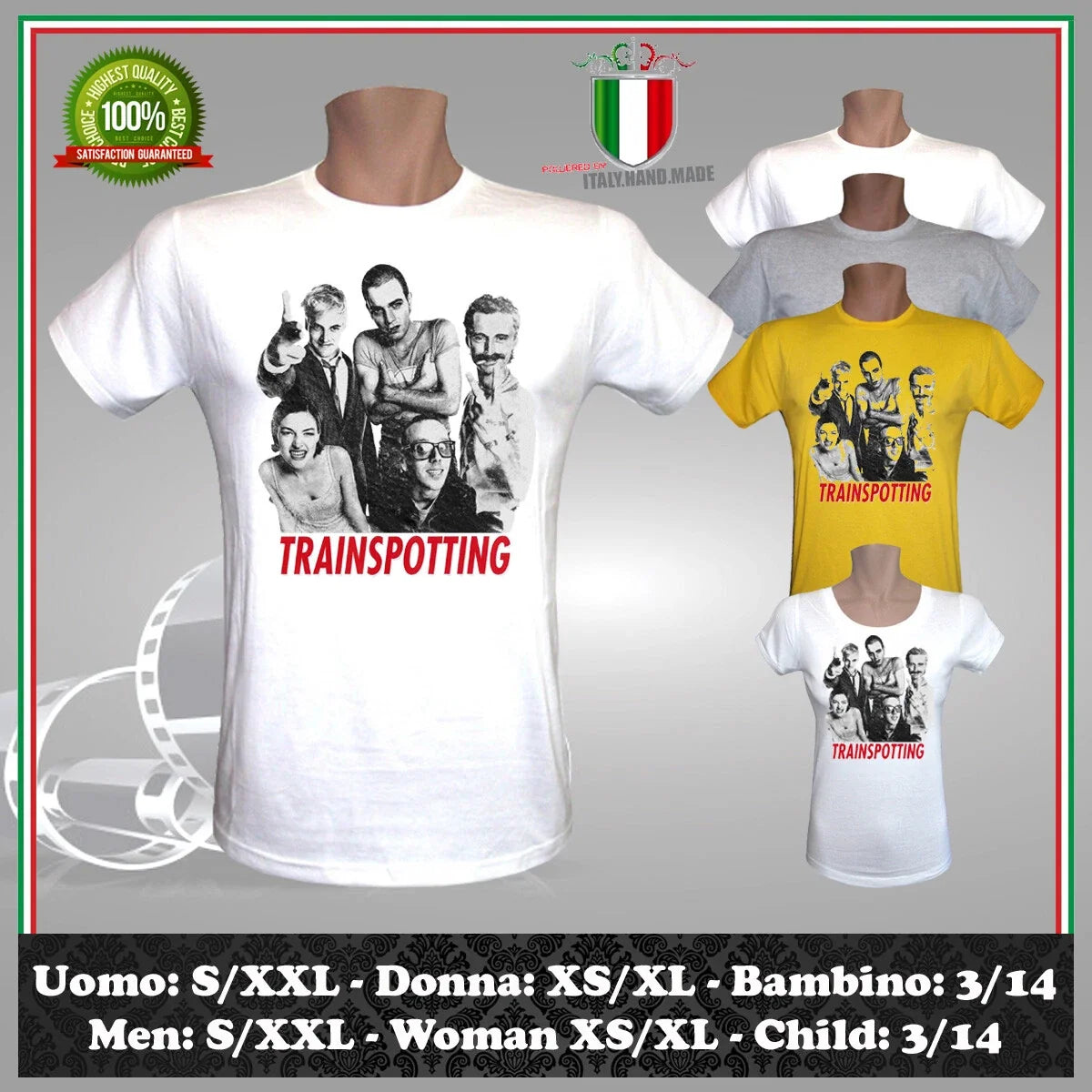 TRAINSPOTTING CULT MOVIE IS MY HAPPINESS MOVIE VINTAGE MEN WOMEN CHILD Unisex