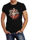 Mens Girls On Cars Retro Vintage Print Pin Up Girl Logo Print Slim Unisex