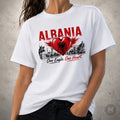 Albania t shirt flag football 2026 tee gift heart soccer fan top art all sizes Unisex