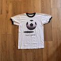 Vintage Iowa Soccer Games Soccer Ball White Mens Medium Shirt 90s Ringer USA Unisex