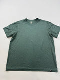 REI Shirt Mens Large Green Solid Tagless Tee Crewneck Hiking Outdoor Co-op