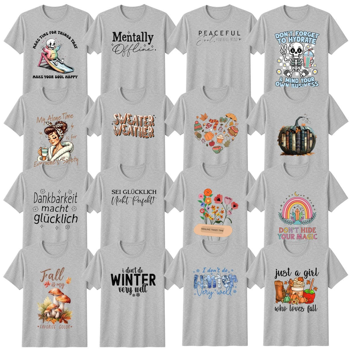 Self Care T-Shirt Seasons Wellness Christmas Gift