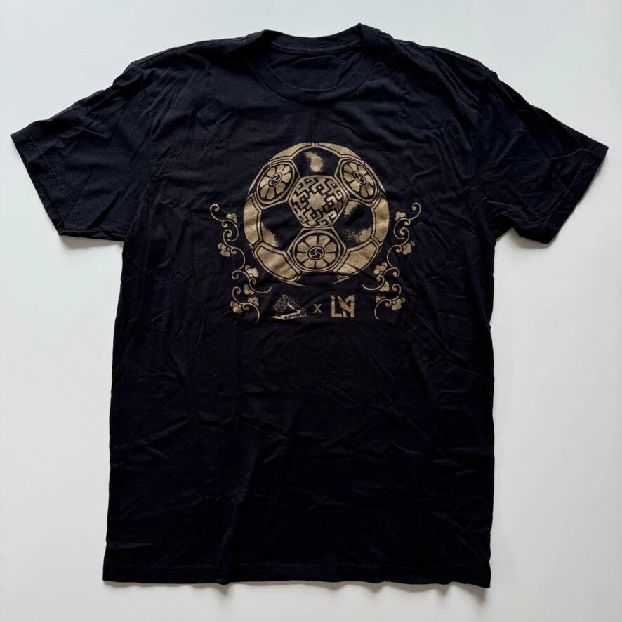 LAFC x Rip and Repair Collab Soccer Adult Small Black Gold Los Angeles Unisex