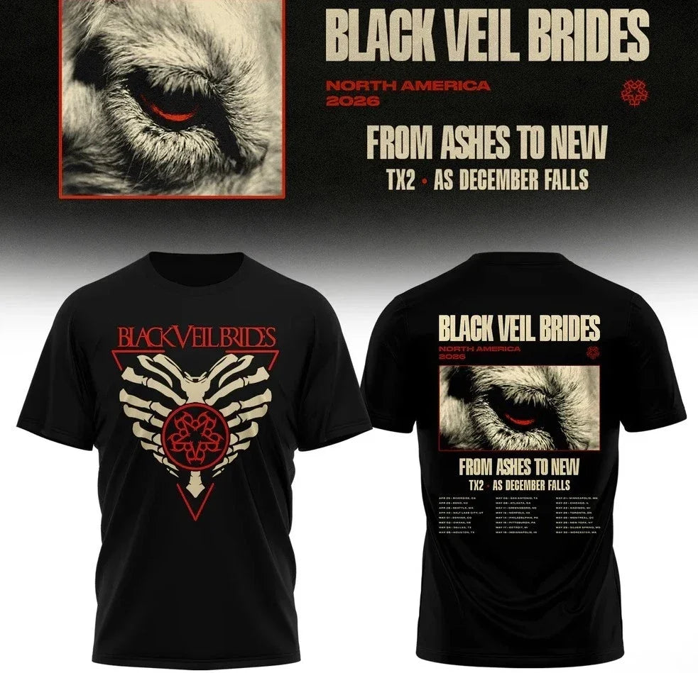 Black Veil Brides North America 2026 Tour S-3XL Unisex