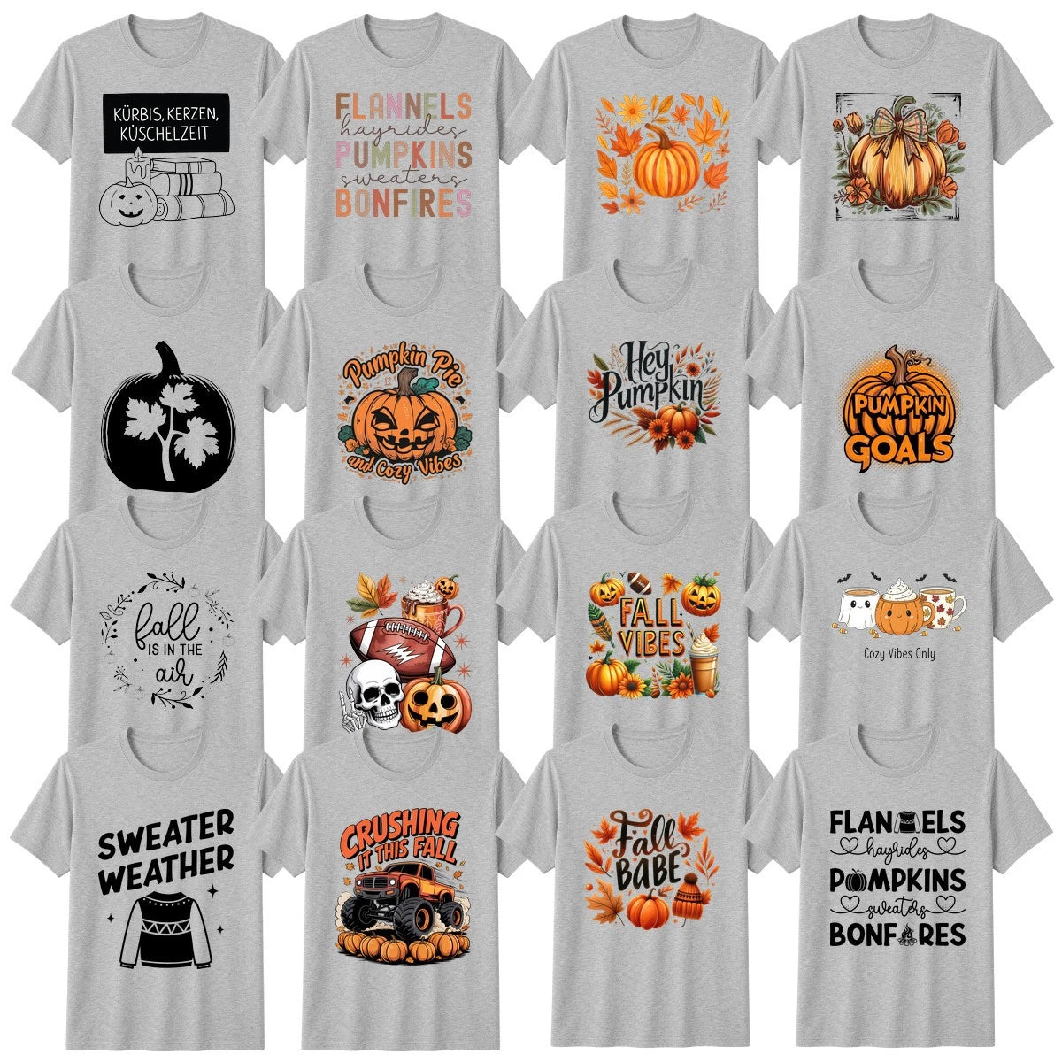 Slogan Halloween T-Shirt Autumn Spooky Halloween Gift