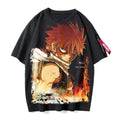 Fairy tail Natsu anime manga shirt undershirt polyester black unisex Unisex