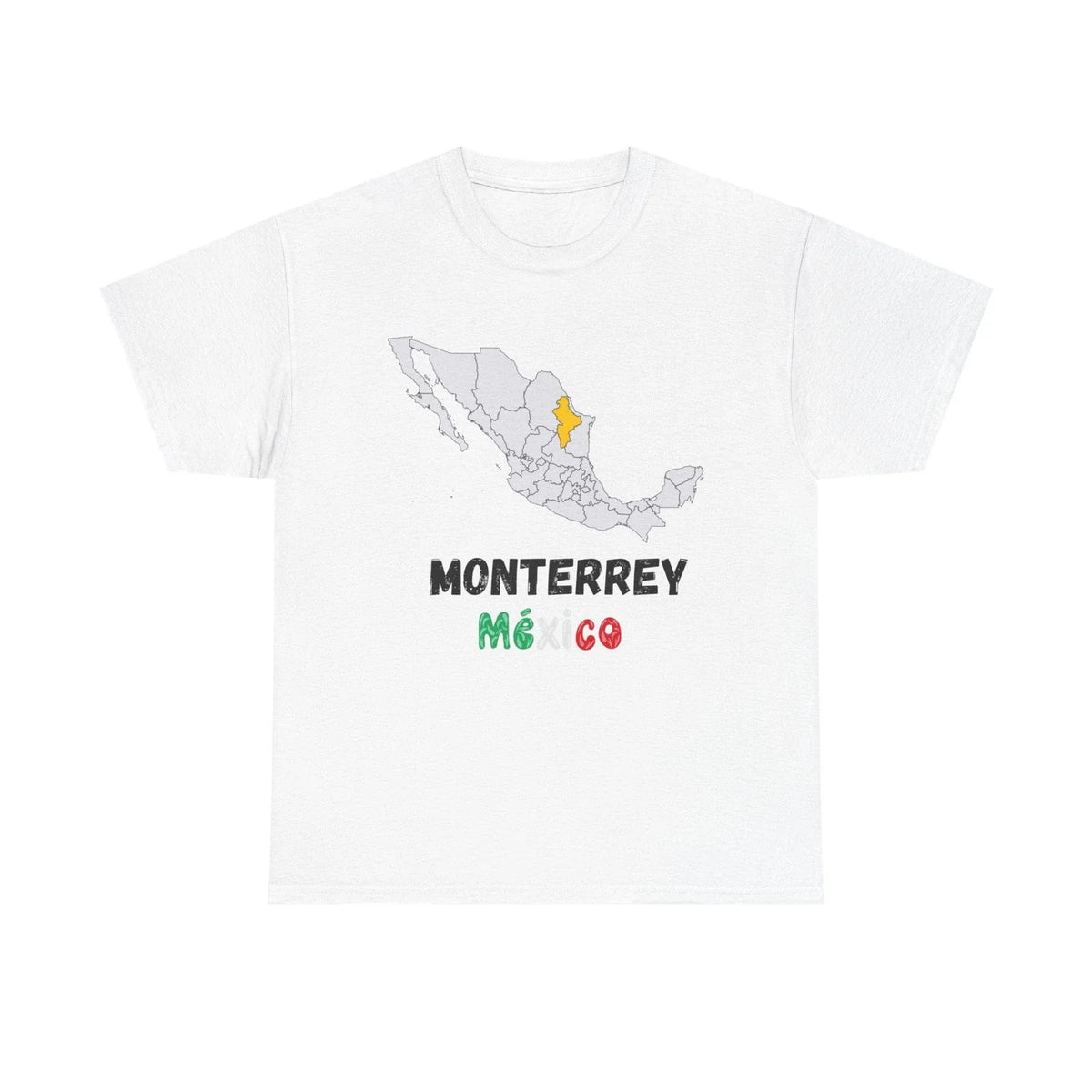 Monterrey Mexico Map Graphic City Pride Soccer Fan Unisex Tee Unisex