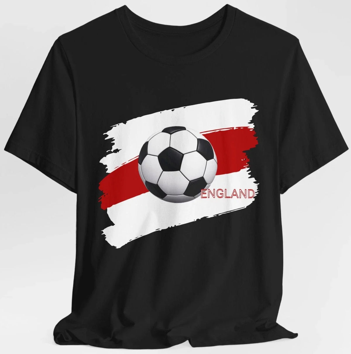 England Soccer T Shirt Football Fan Graphic England Flag Sports Tee Unisex