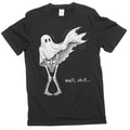 Funny Ghost Skeleton Shirt Dark Humor Halloween Spooky Graphic Tee