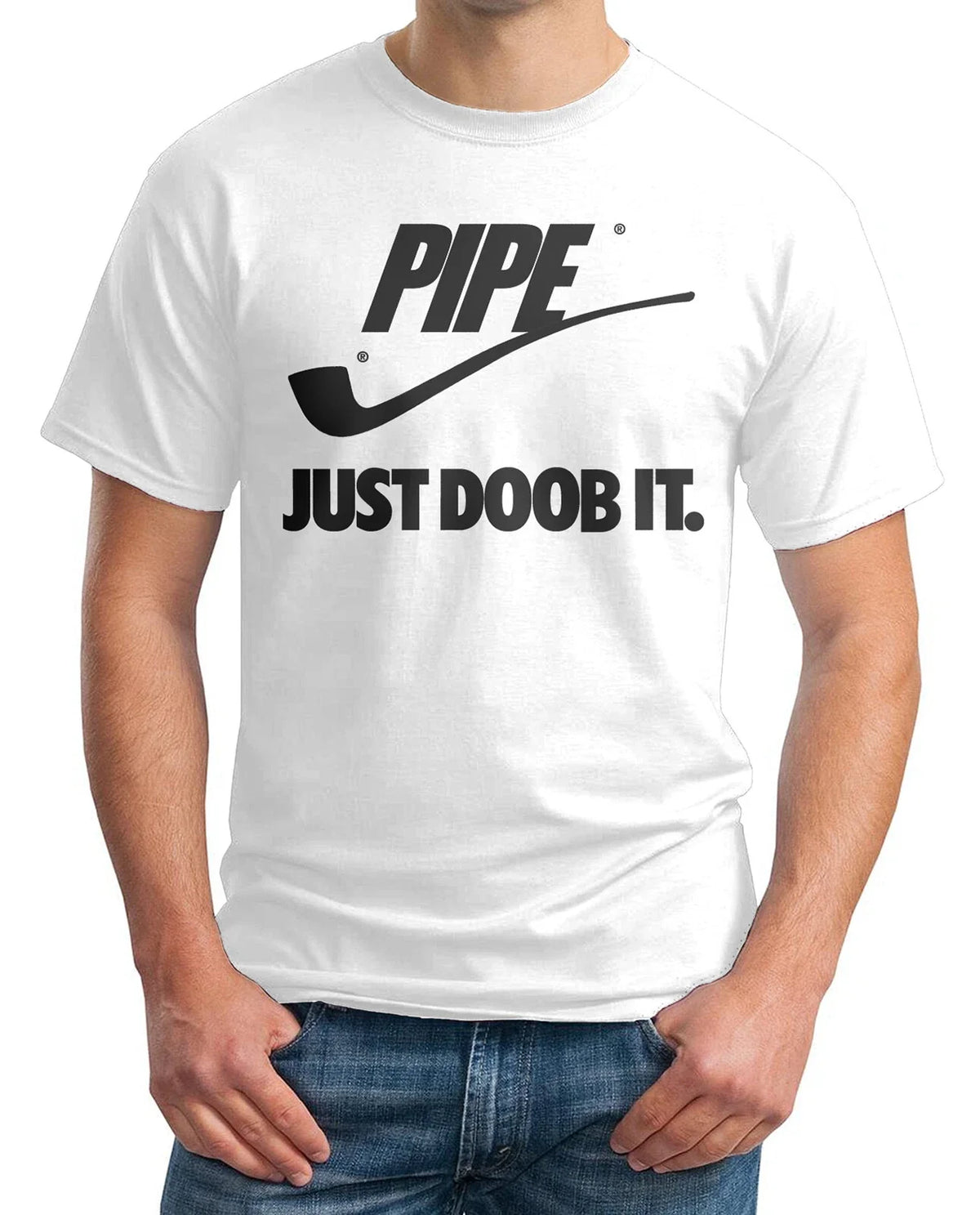 Pipe Spoof Tee: Just Doob It! Funny Sports Parody Shirt - Mens Pemium s Unisex