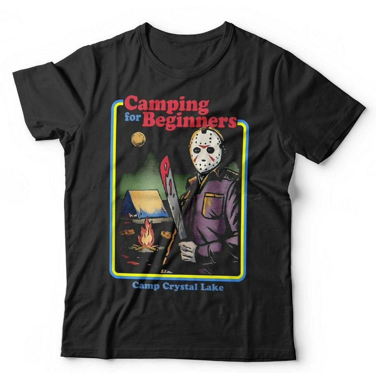 Friday 13th Tshirt Camping For Beginners & Kids Jason Halloween Funny Gift