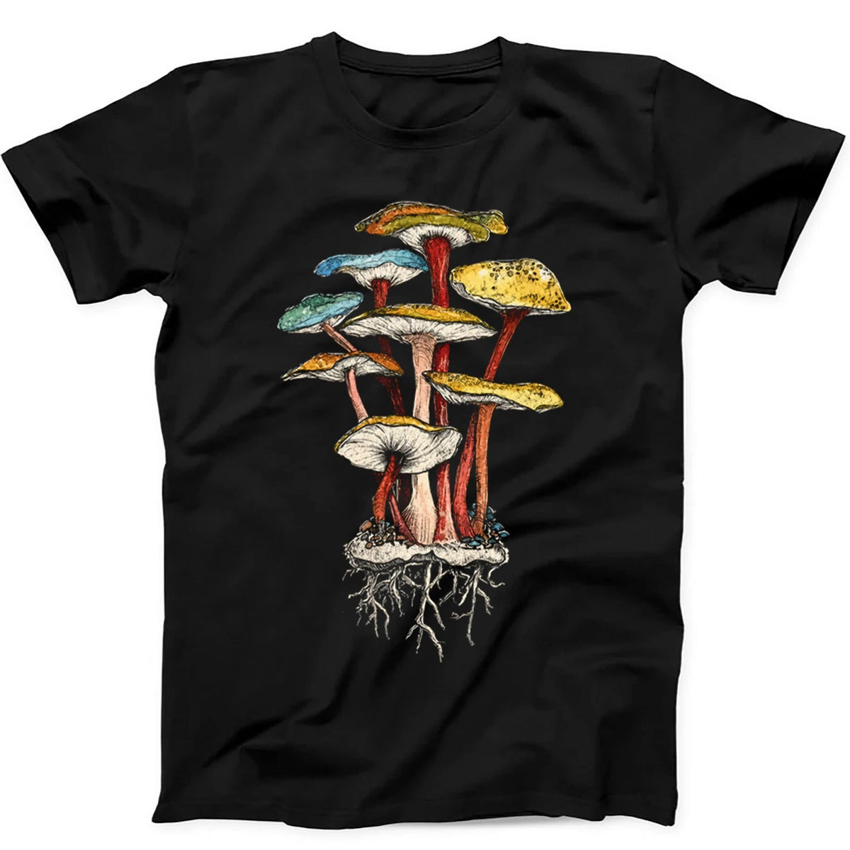 British Wild Fungi Magic Mushroom Nature Planet Hoodie Sweatshirt T Shirt 779