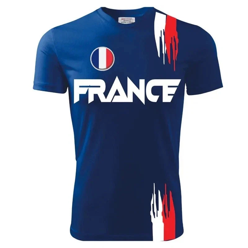 France World Cup Football Team Shirt Polyester 2026 Tees Unisex
