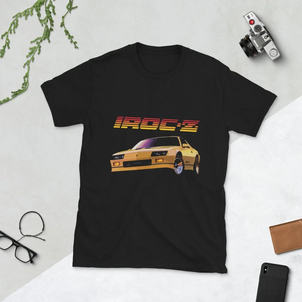 Camaro IROC-Z Z28 Retro 80's Car Short-Sleeve Unisex Unisex