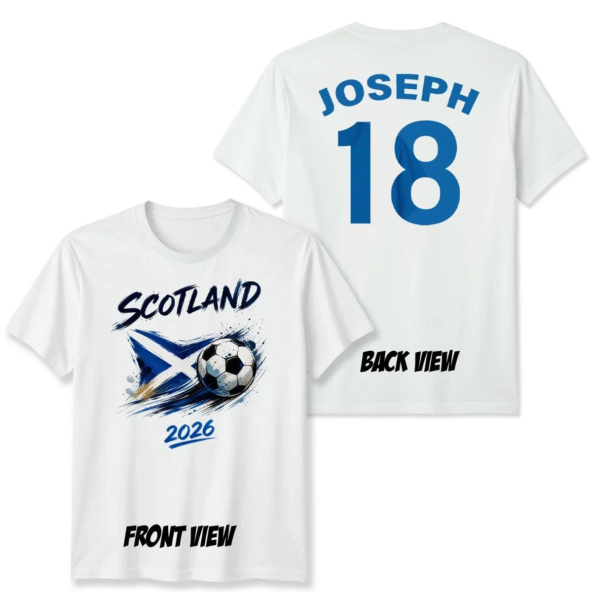 Personalized Custom Name And Number Scotland Football Modern Era Unisex T Shirt Unisex
