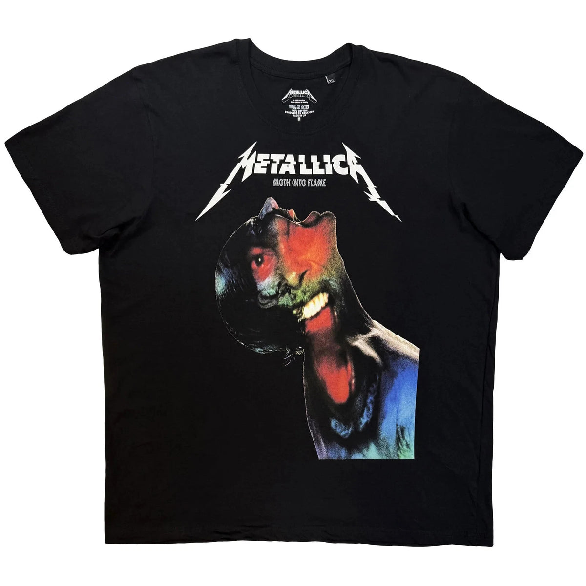 Metallica T-Shirt: Moth Into Flame (Black) OFFICIAL NEW