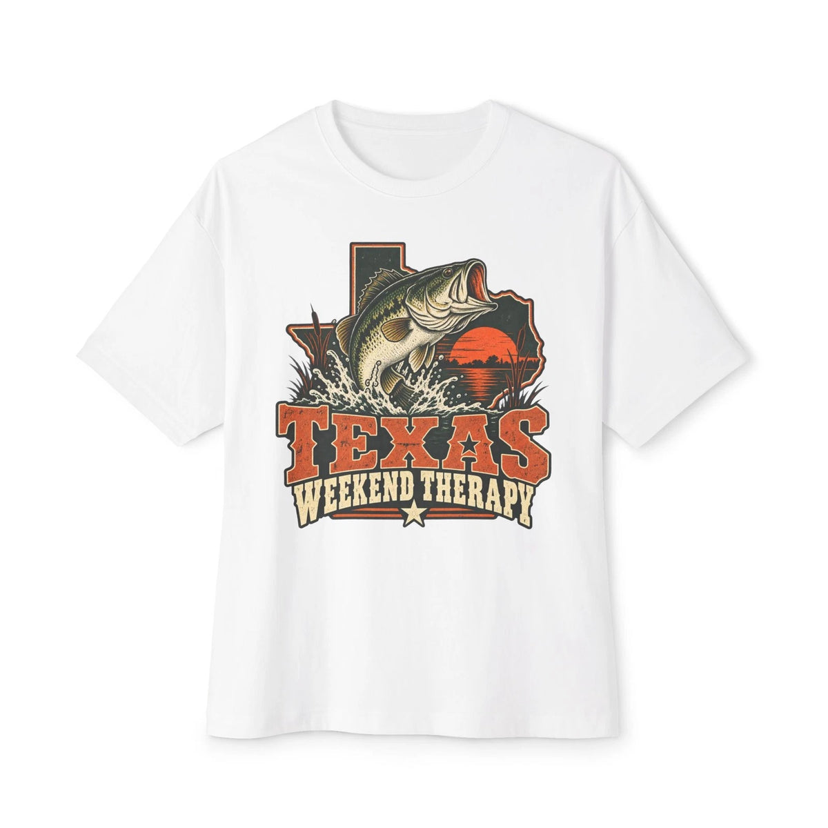 Texas Weekend Therapy Bass Fishing T-Shirt | Fishing Graphic Tee
