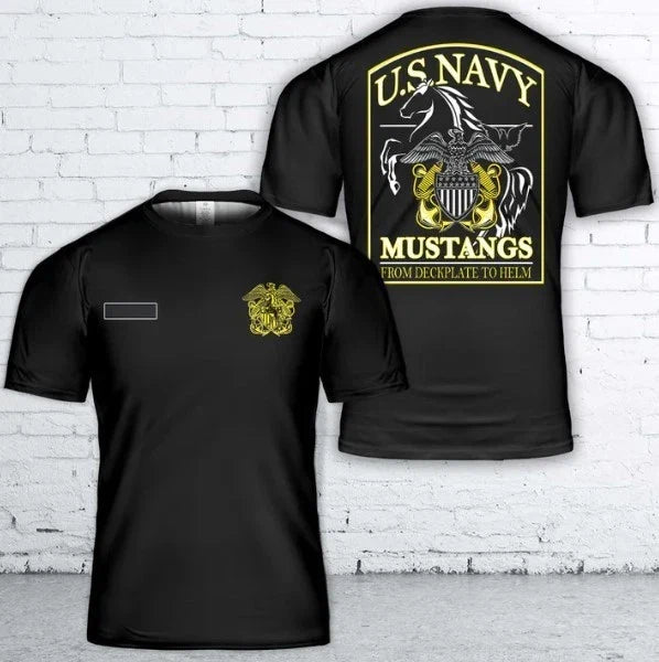 Custom Name US Navy Mustangs 3D Unisex